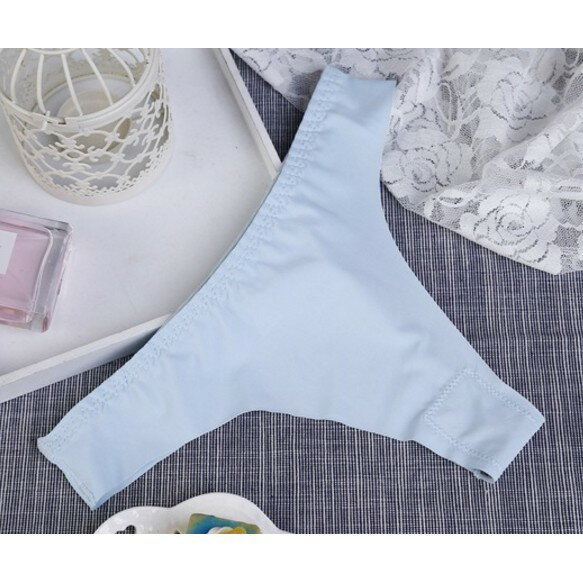 加大尺碼 丁字褲 加大丁 低腰一片式 冰絲無痕 冰絲T字褲 冰絲內褲 買10送1~新款丁 6