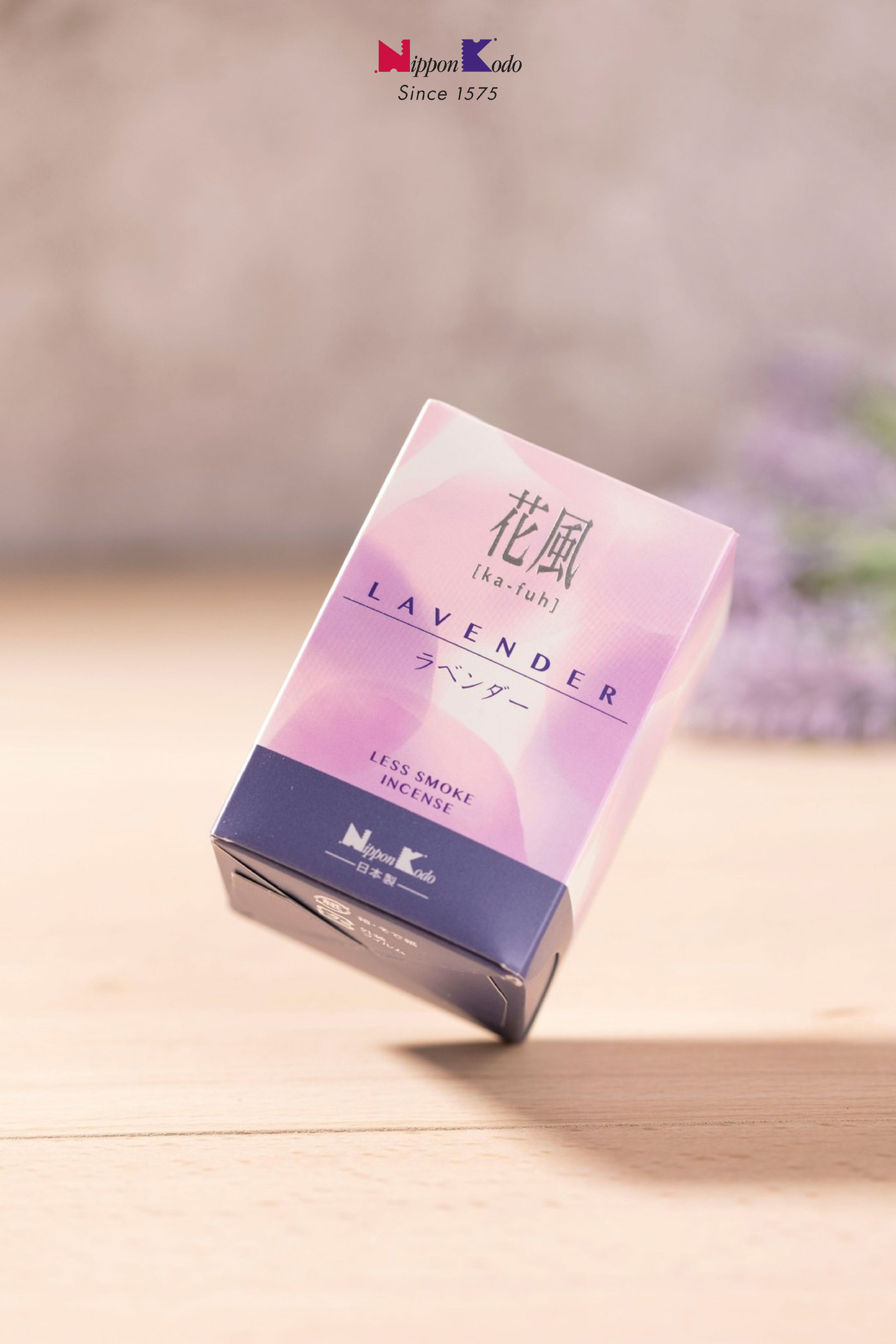 【日本香堂Nippon Kodo】日本製線香–花風 薰衣草(迷你) 約75g 臥香 薰香 線香 沈香 檀香 香氛 芳香 擴香