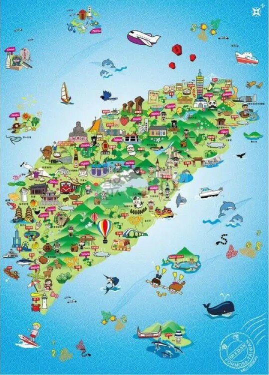 愛樂絲 - 台灣旅遊地圖 520片拼圖 A052-002