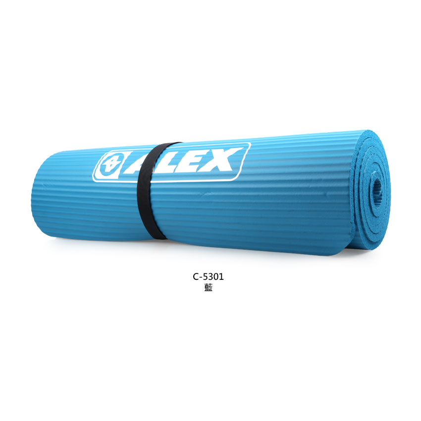 ALEX 運動地墊10mm(圓角) (瑜珈墊 塑身 止滑墊 附收納袋【C-5301】≡排汗專家≡ 1