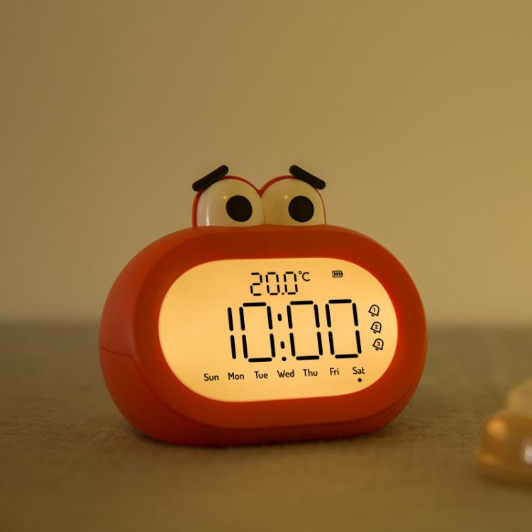 鬧鐘靜音學生用床頭電子夜光聲音超大音量卡通兩用兒童專用計時器
