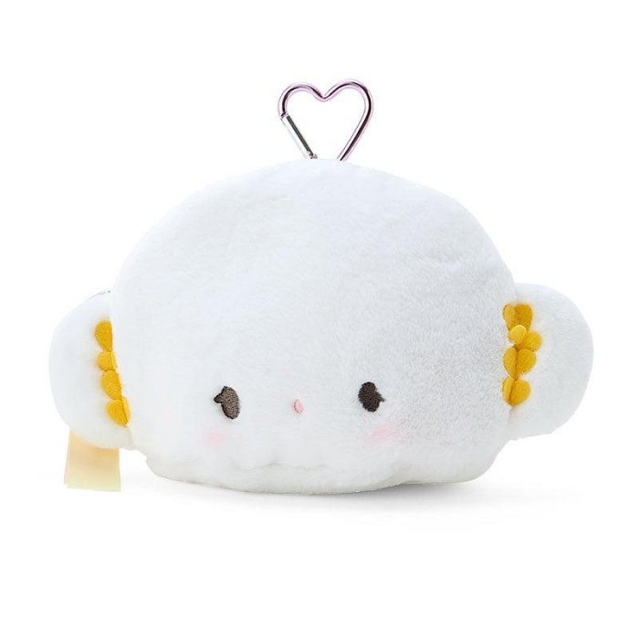 【震撼精品百貨】小麥粉精靈 Cogimyun~ 日本三麗鷗sanrio 小麥造型絨毛窗口化妝包附愛心扣環*32630