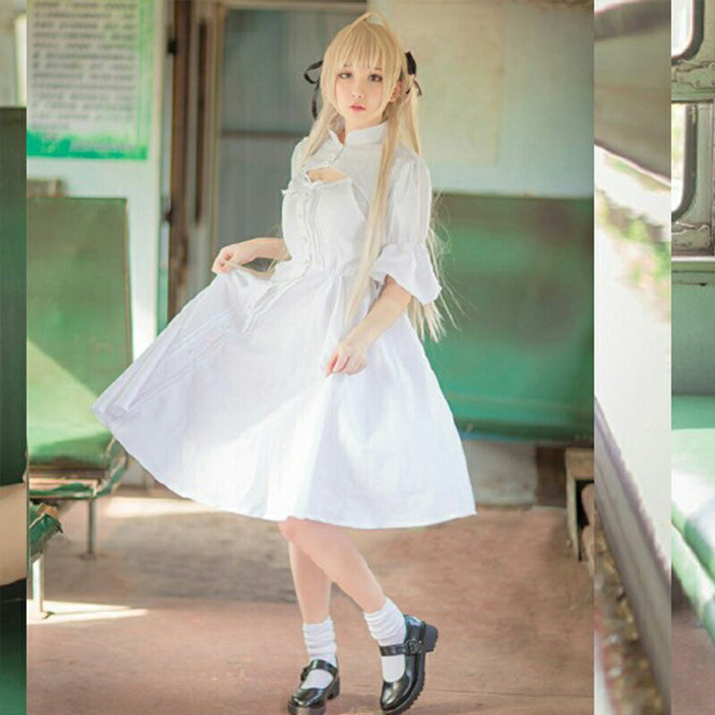 新品優惠！！！動漫緣之空春日野穹穹妹cos服兔耳lolita洋裝洛麗塔cosplay服裝