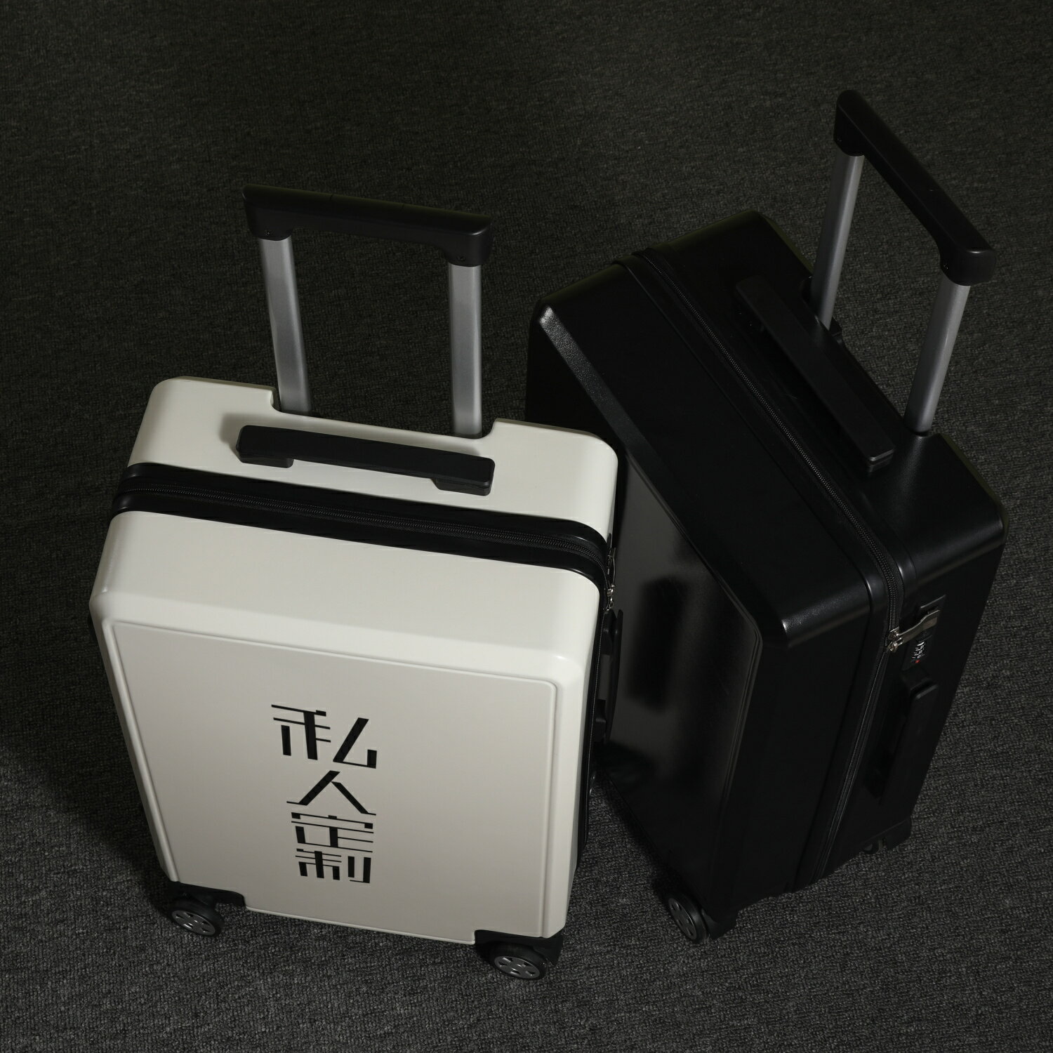 新款行李箱可來圖定製LOGO圖案個性DIY時尚登機密碼箱24寸萬向輪pc6101
