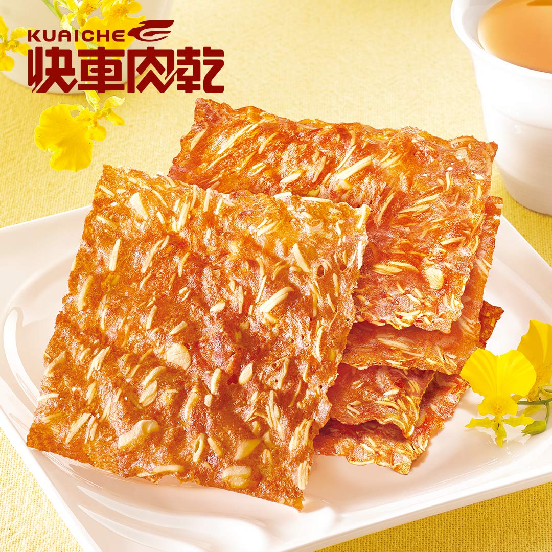 秋月禮饌★經典大禮盒【快車肉乾】杏仁香脆肉紙1包入+豪華肉乾1入〔共2包入〕 1