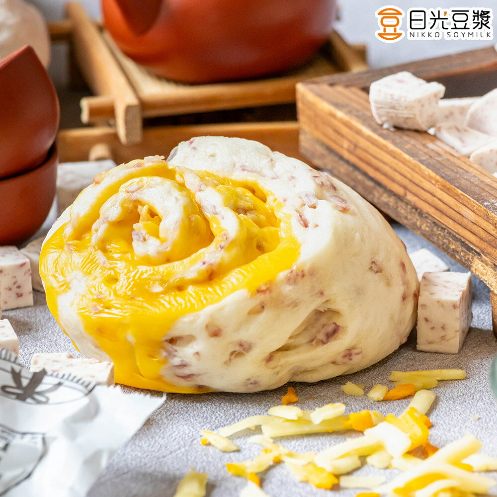 滿899免運‼️【日光豆漿】香濃芋頭起司Q饅頭(6顆/包) 乳酪饅頭 起司丁 包子 起司饅頭 美食 中式餐點 速食 早午餐 杰哥蛋餅 冷凍食品 老麵發酵 5