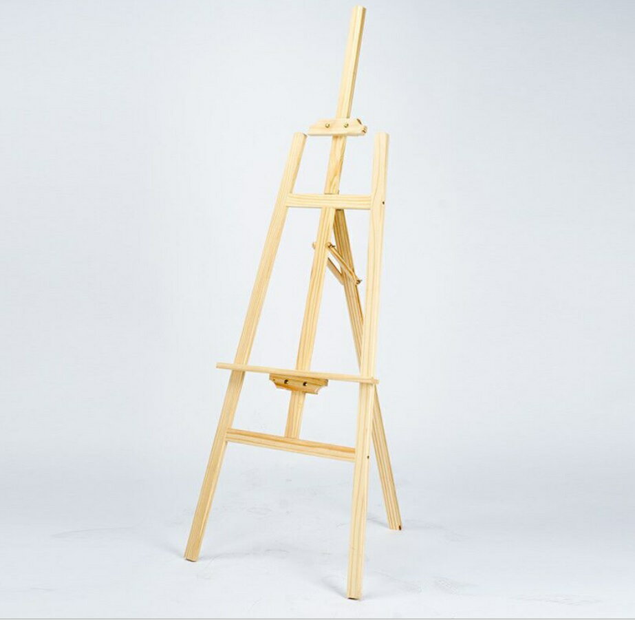 【畫架-落地款】實木畫架 松木畫架 實心松木 多角度調整 多種用途 畫架 廣告架 海報架 3