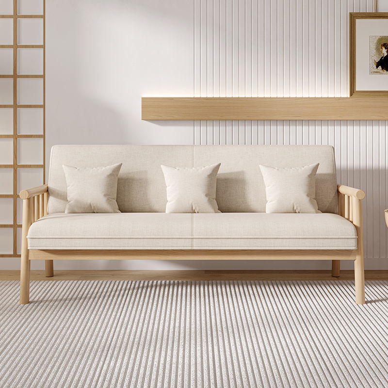 超舒服沙發 單人位 雙人位 三人位 北歐日式新款原木風沙發實木組合小戶型家用簡約客廳