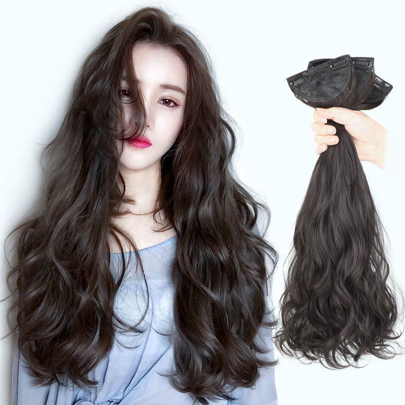 【巴黎精品】現貨+預購 女假髮透氣假髮片輕量假髮免打理假髮整頂假髮角色扮演 3片-大波浪長捲髮4色a1jl21