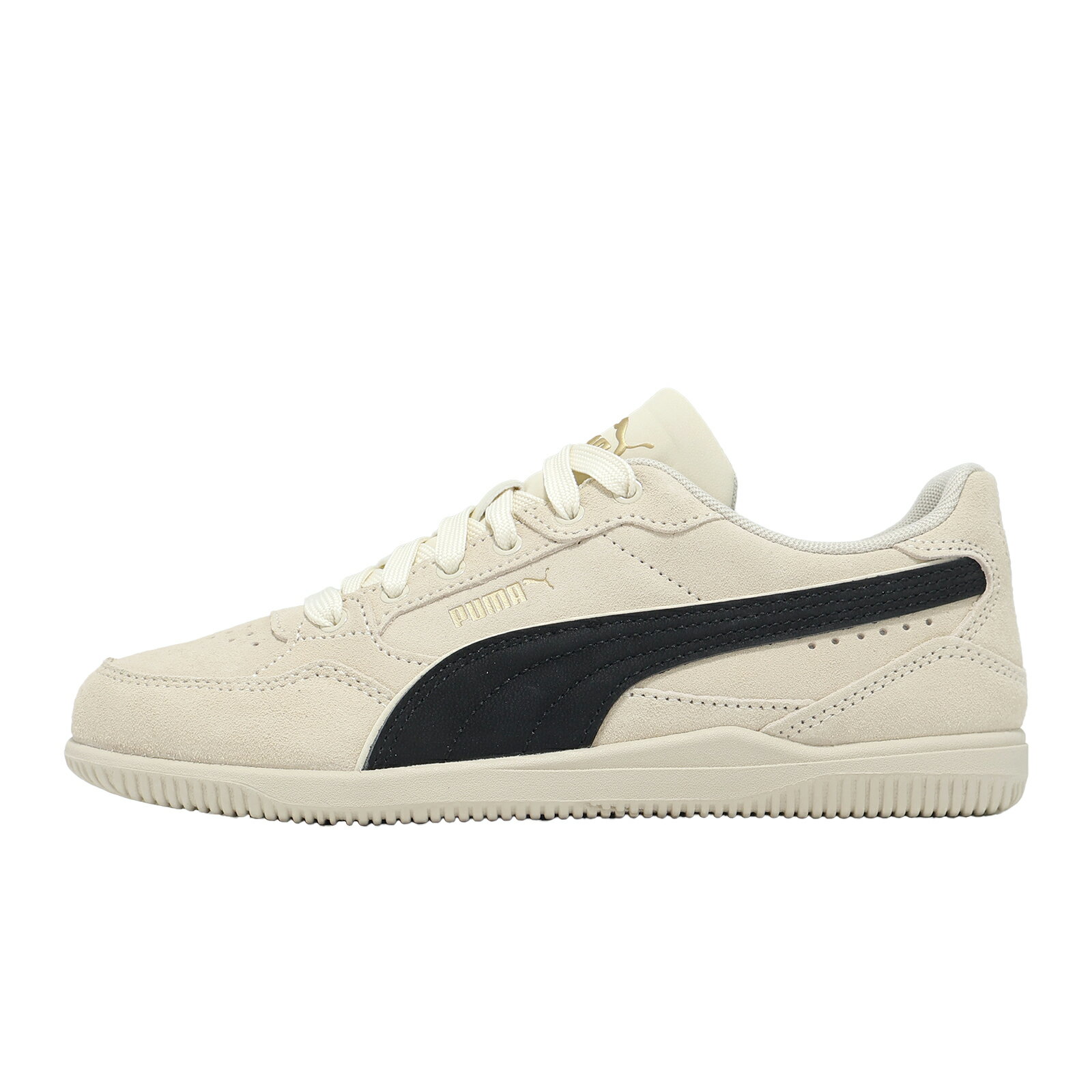 Puma 休閒鞋 K-Moda SD 女鞋 米白 黑 麂皮 復古 404500-02
