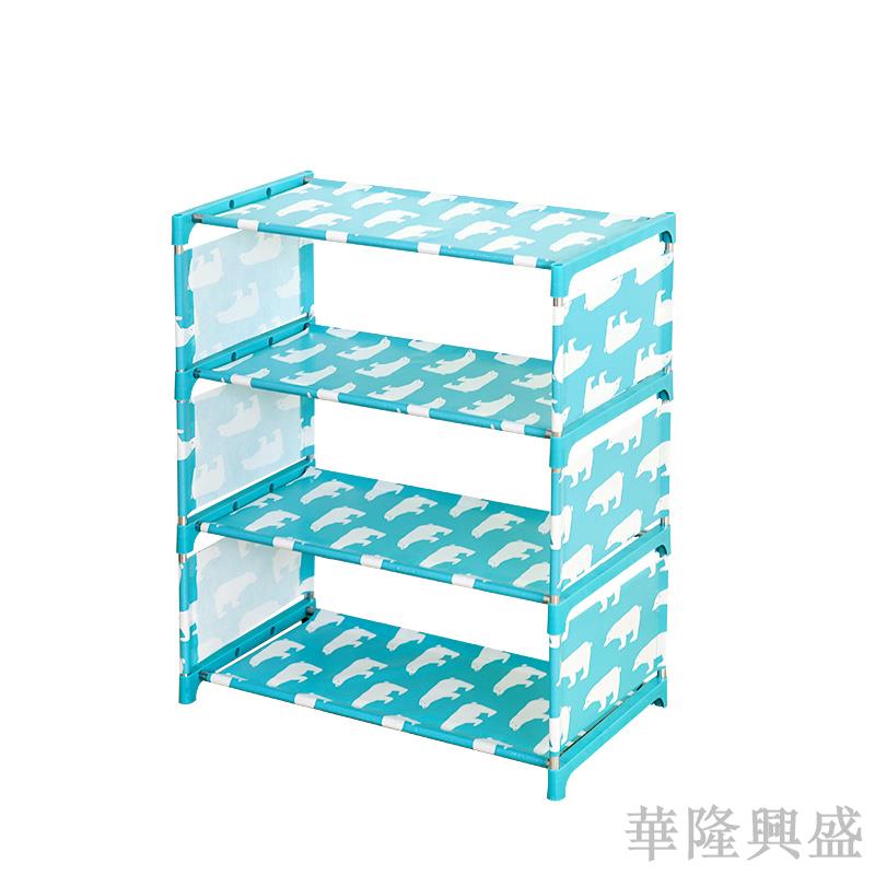 華隆 【3層4層】簡易鞋架多層不銹鋼組裝家用防塵宿舍收納鞋架子 門口