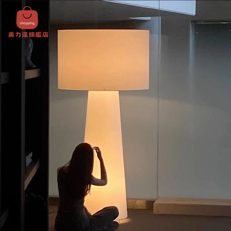 臺燈 床頭燈 裝飾燈 小夜燈 義大利設計師落地燈高級感客廳酒店民宿臥室書房氛圍侘寂風布藝燈 八折減免 特價出 可開發票