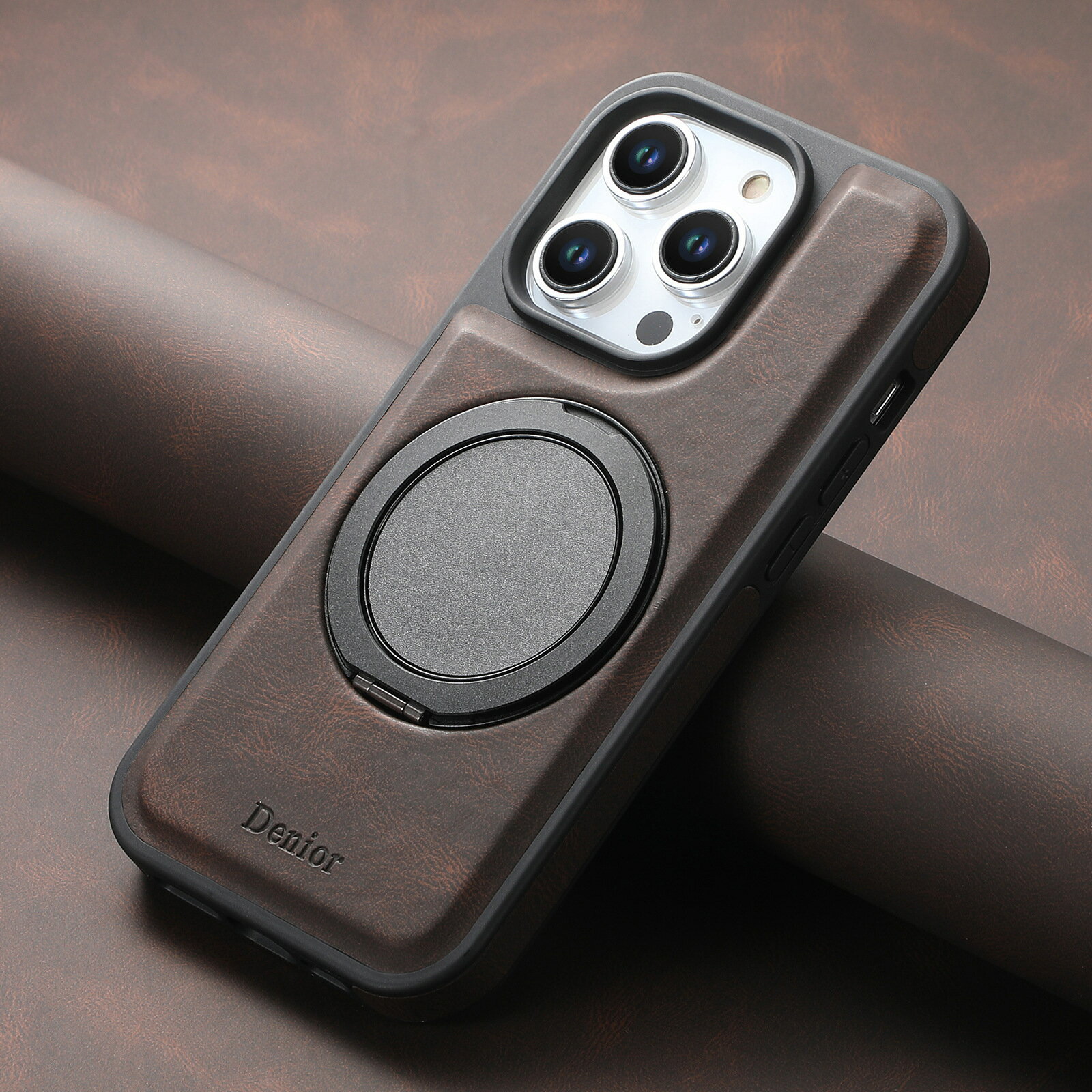 適用iPhone16指環扣360°旋轉手機殼車載磁吸支架谷歌皮套三星S25