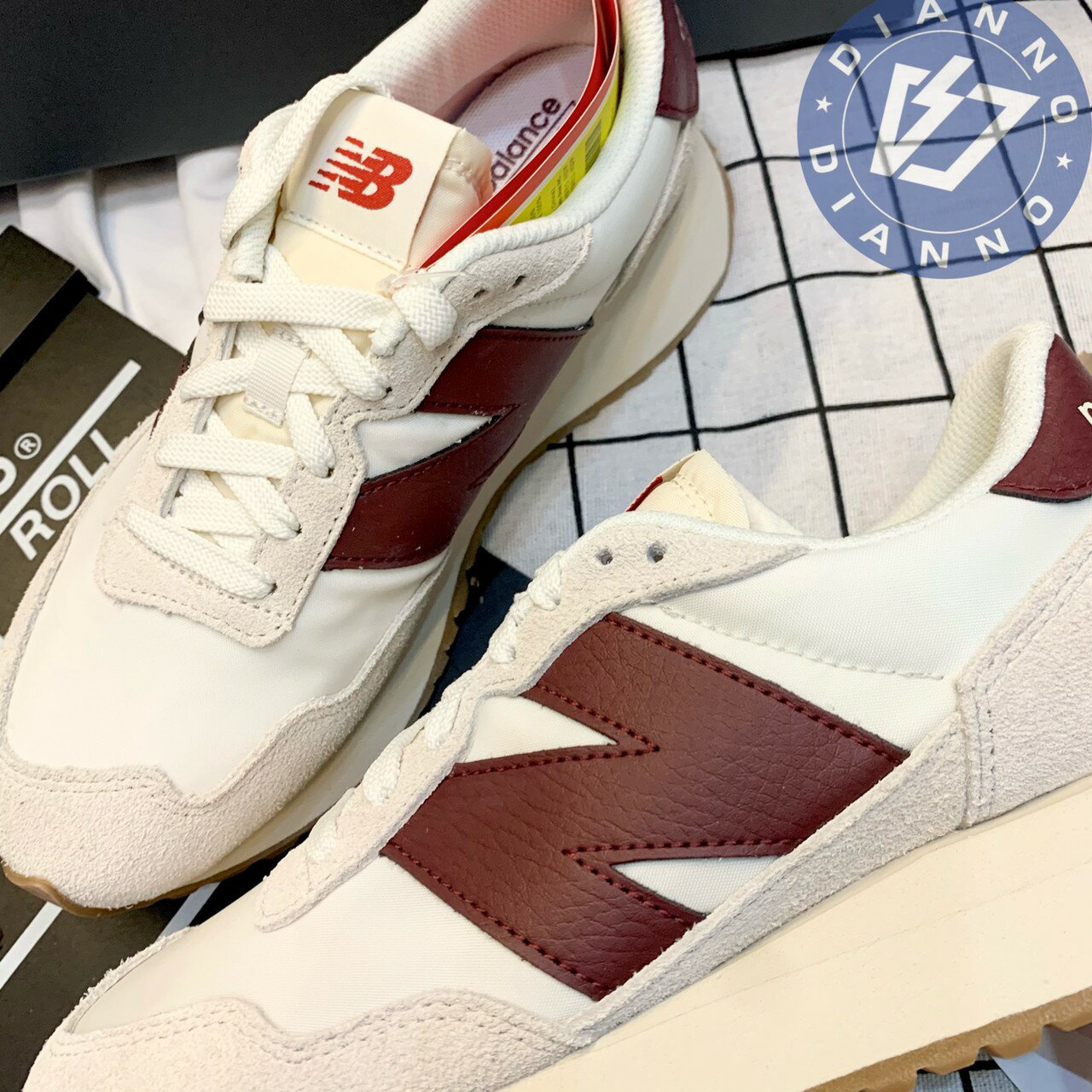 帝安諾-實體店面New Balance NB 237 卡其酒紅焦糖底327 延續新款休閒