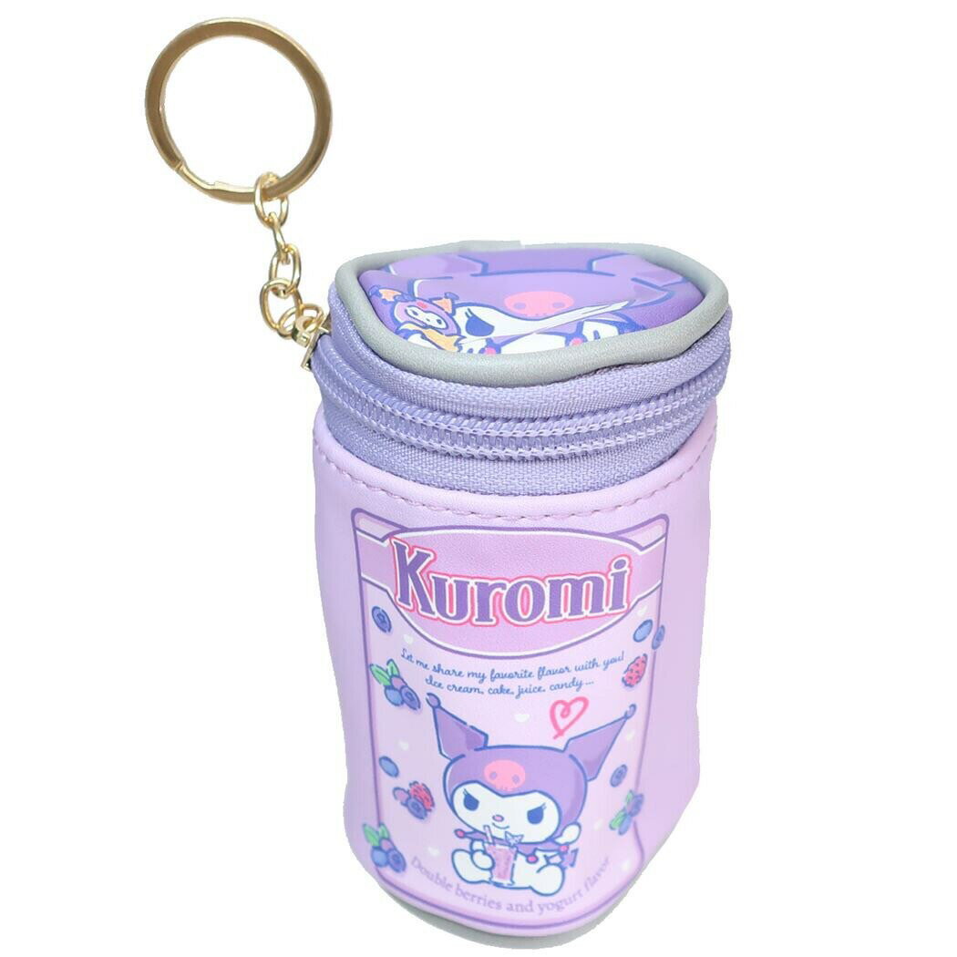 【震撼精品百貨】酷洛米 Kuromi~Sanrio 日本SANRIO三麗鷗 酷洛米造型圓形收納包/零錢包*63821