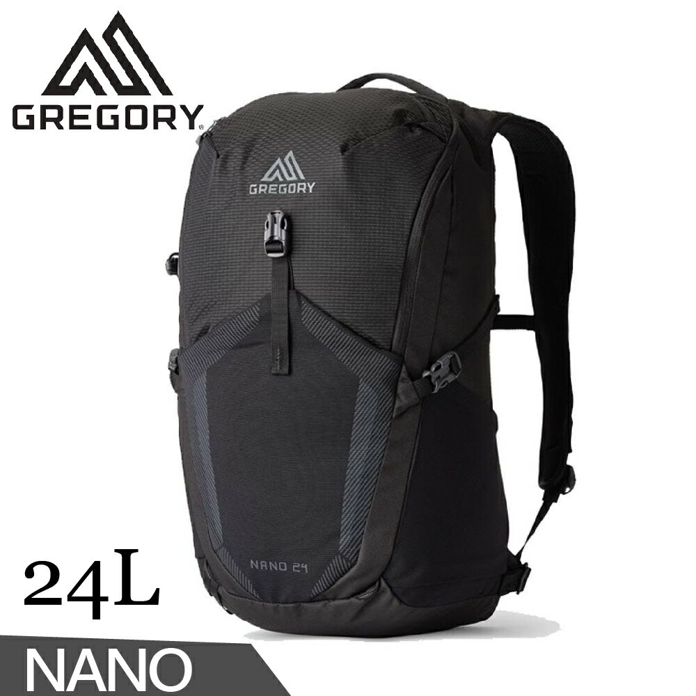 【GREGORY 美國 24L NANO多功能背包《光學黑》】153059/登山包/後背包/電腦包/旅行