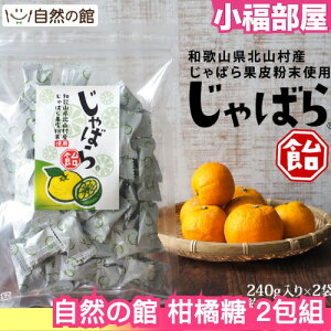 日本製 味源 自然の館 柑橘糖 240gx2包組 橘子糖 和歌山柑橘 Jabara糖 酸味 清爽 糖果 零食 年貨 過年 【小福部屋】