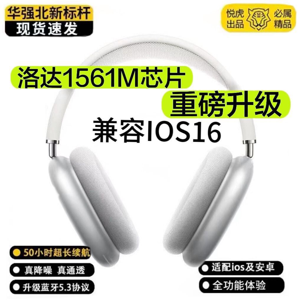 【臺灣公司 可開發票】【悅虎1561M】華強北頭戴式Max降噪空間音訊無線藍牙耳機iOS通用