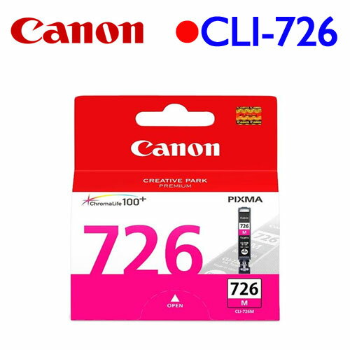 【最高22%回饋 5000點】 Canon CLI-726M 原廠墨水匣 (紅)
