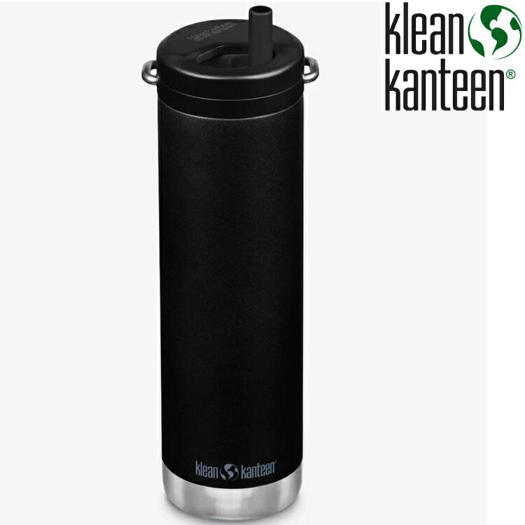 Klean Kanteen TKWide 寬口不鏽鋼保冰瓶 20oz/592ml (旋轉吸管蓋) K20TKWPT BK黑