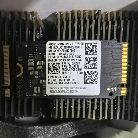 公司貨可打統編}Samsung三星PM991 128G 2242 NVMe協議原裝SSD固態