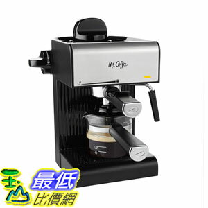 [7美國直購] 咖啡機 Mr. Coffee BVMC-ECM180 Steam Espresso with Starter Set, Black