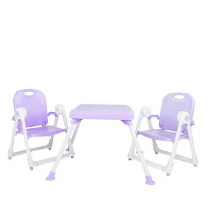 【 ZOE 】 折疊餐桌椅 - 雙人組合(紫)｜品牌旗艦店