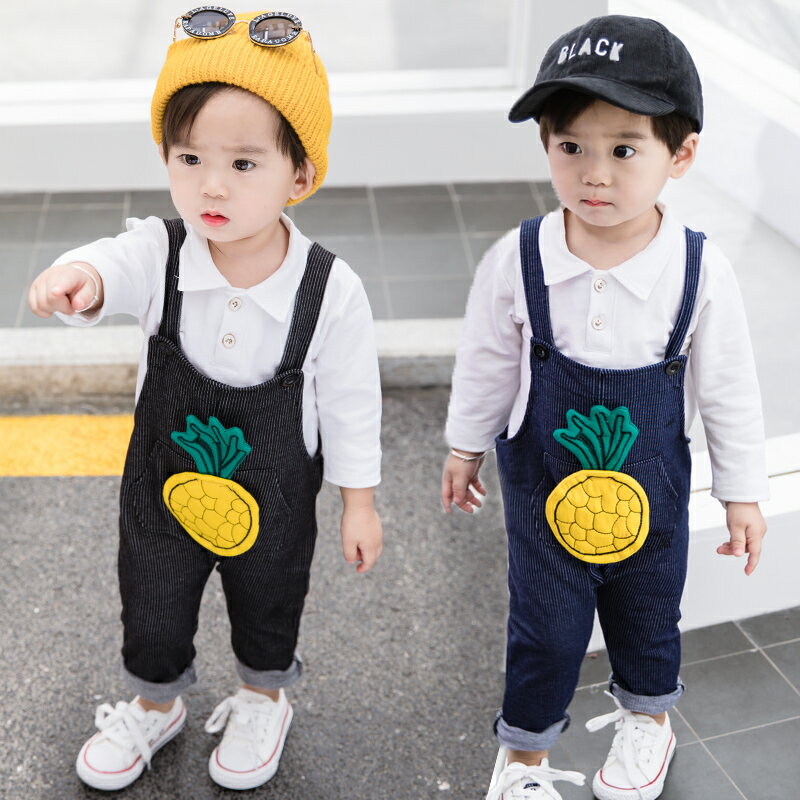 男童秋裝套裝新款男寶寶0一1-3歲春季嬰兒童裝韓版小孩潮衣服 1