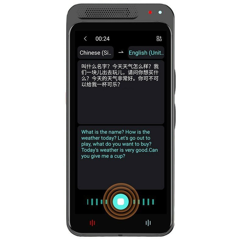z6俄語阿拉伯語在線翻譯離線智慧語音裝置隨身外貿專用出國翻譯機【北歐家居生活】