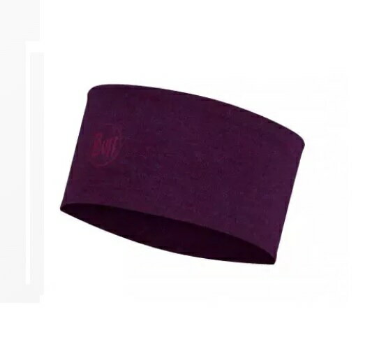 【【蘋果戶外】】BUFF BF118174-609 雙層美麗諾羊毛頭帶 purplish melange 紫 500gsm【雙層的保暖(250g/m2】止汗帶