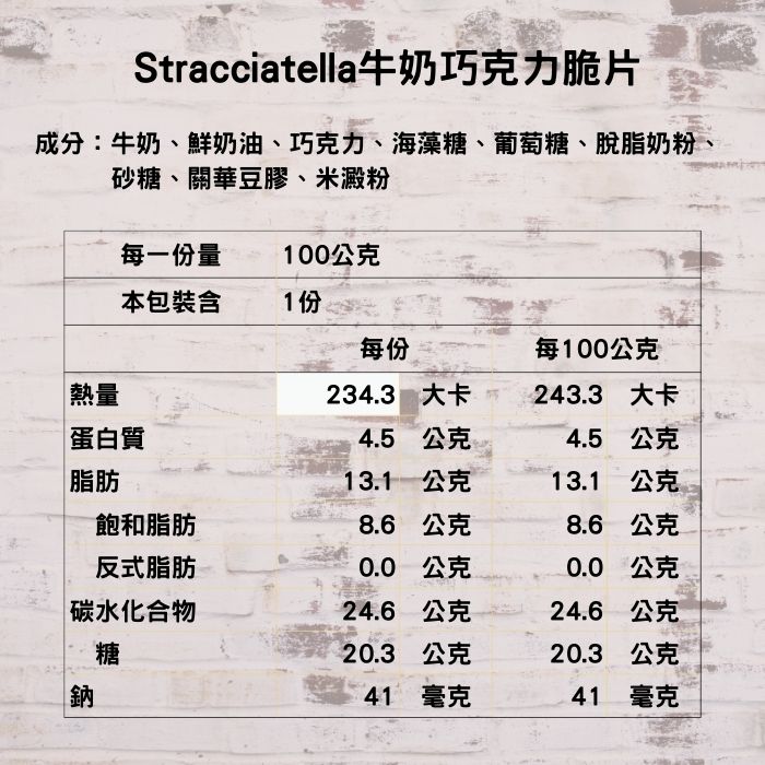 Gelato義式冰淇淋-Stracciatella牛奶巧克力脆片