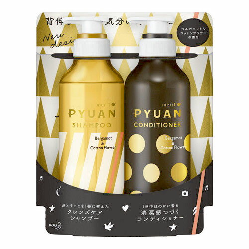 花王PYUAN洗潤髮組(佛手柑&棉花香)425ml*2