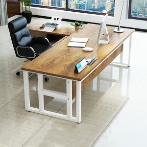 辦公桌簡約現代辦公家具經理主管家用單人電腦桌椅組合辦公室桌子