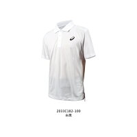 ASICS 男吸濕快乾短袖POLO衫(免運 吸濕排汗 台灣製 運動 上衣 休閒「2033C182-100」≡排汗專家≡ ASICS 男吸濕快乾短袖POLO衫(免運 吸濕排汗 台灣製 運動 上衣 休閒「2033C182-100」≡排汗專家≡