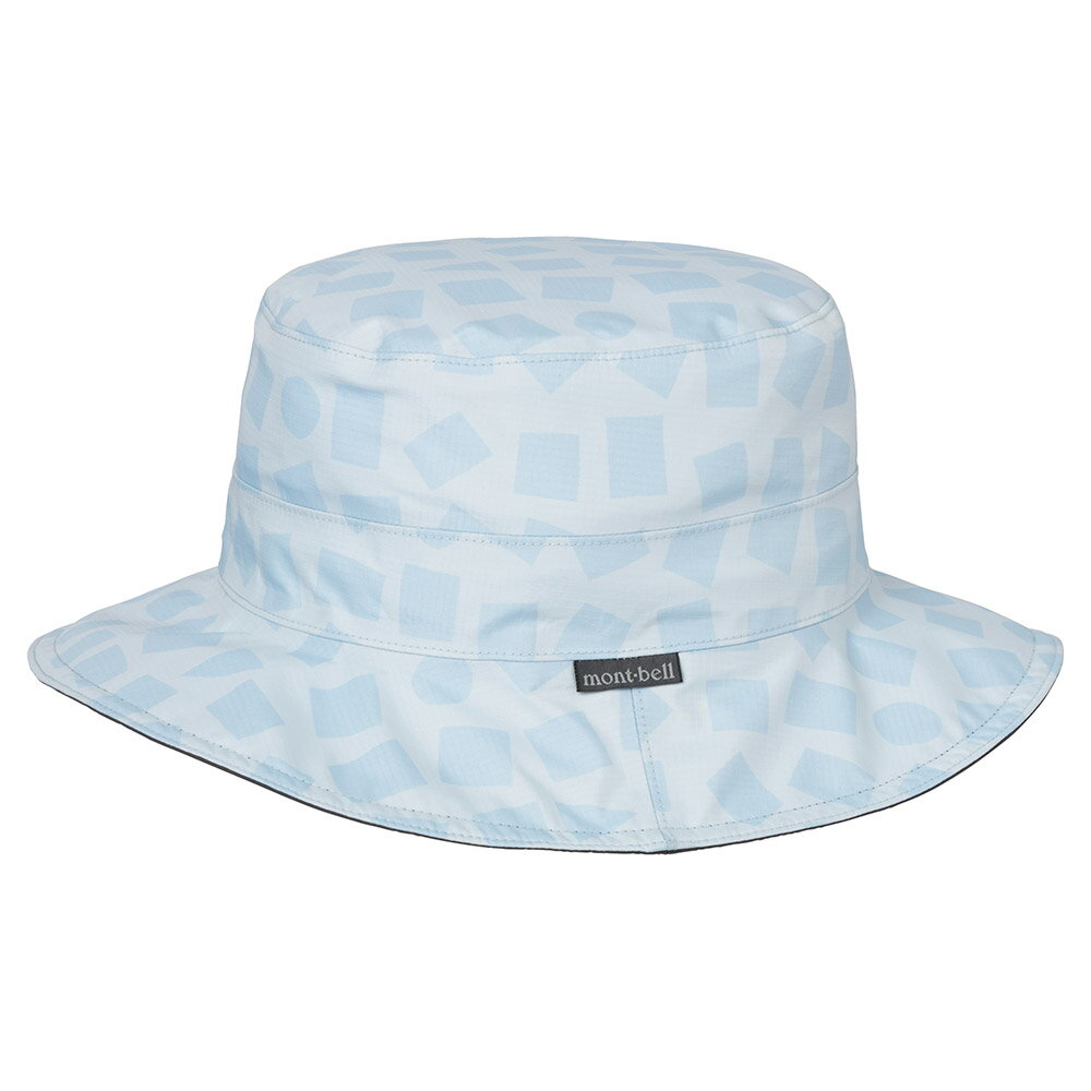 【【蘋果戶外】】mont-bell 送帽繩 1128586 LBL 淺藍 防水圓盤帽 防水帽 漁夫帽 GORE-TEX Print Hat