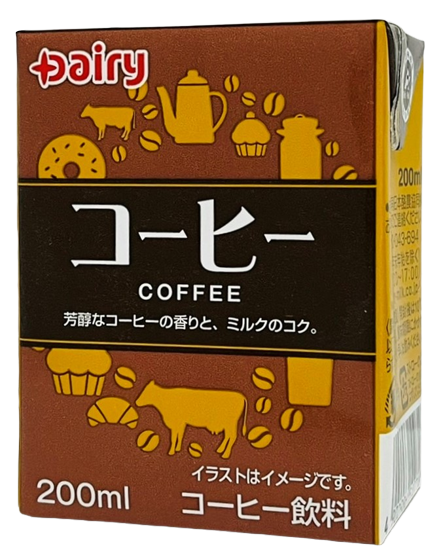 南日本酪農【咖啡牛乳】200ml (效期至24.08.08)