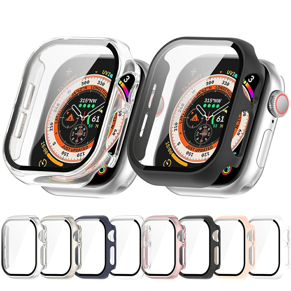 【PC+鋼化玻璃一體錶殼】適用 Apple Watch S11 S10 42mm 46mm 手錶透明硬殼 不影響觸控