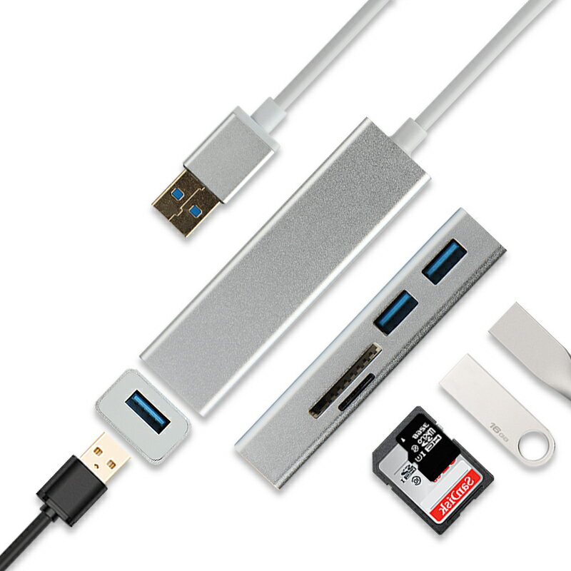 USB轉接頭微軟Surface Pro7/6/5轉換器hub分線器擴充套件塢HUB讀卡器