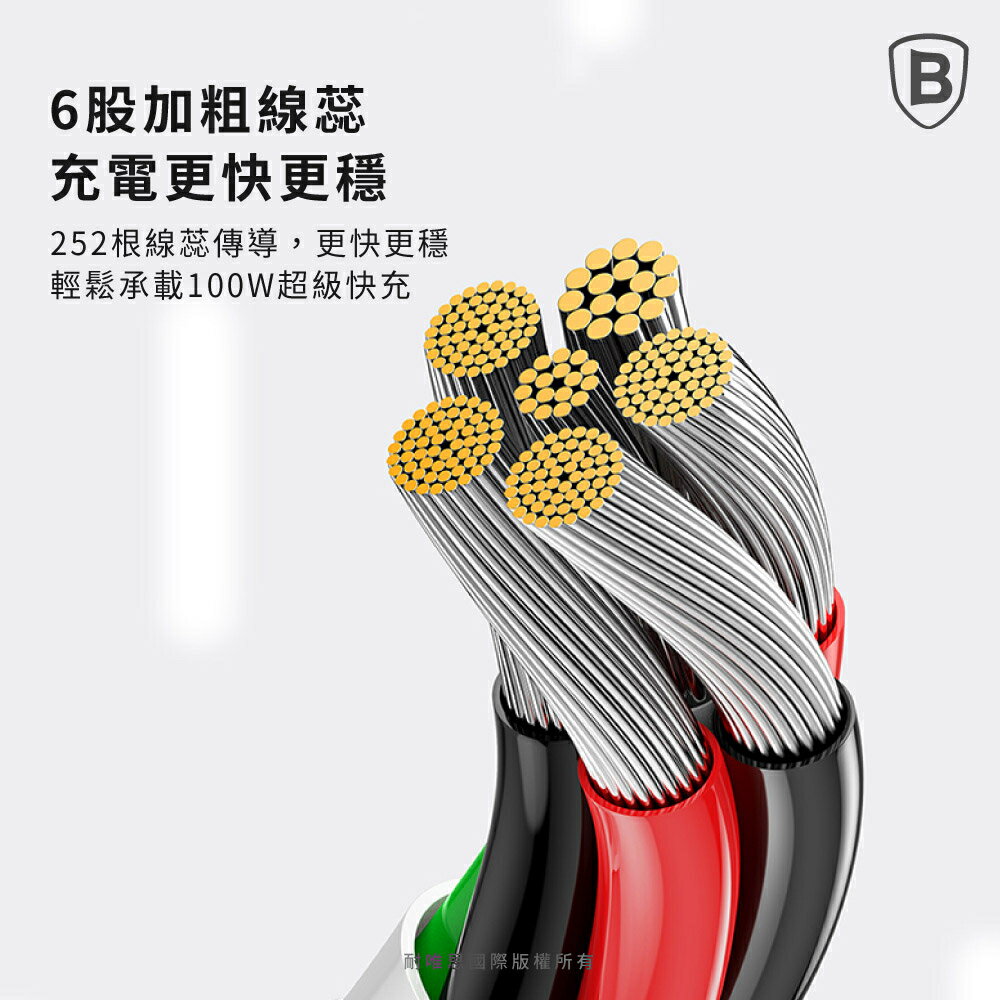 【Baseus倍思】100W優勝 USB to Type-C 快充數據線 / 傳輸數據線 / 充電線 4