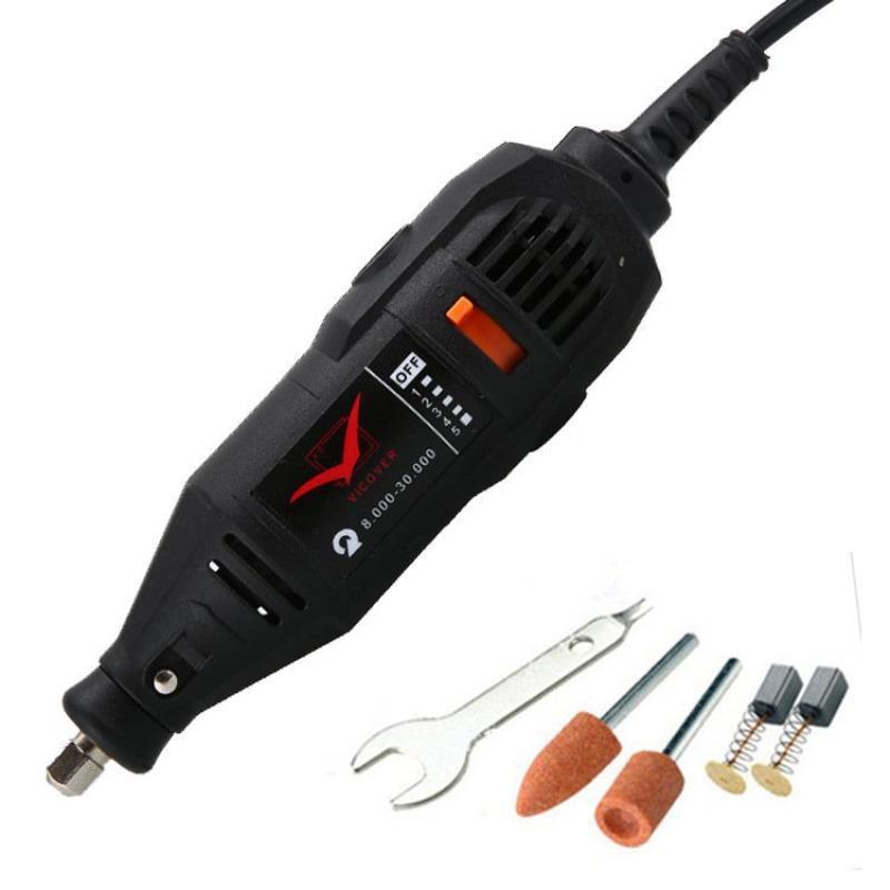 木工220 110V雕刻機鉆孔切割打磨拋光5擋調速電鉆微型迷你電磨機-貼心優衣家居