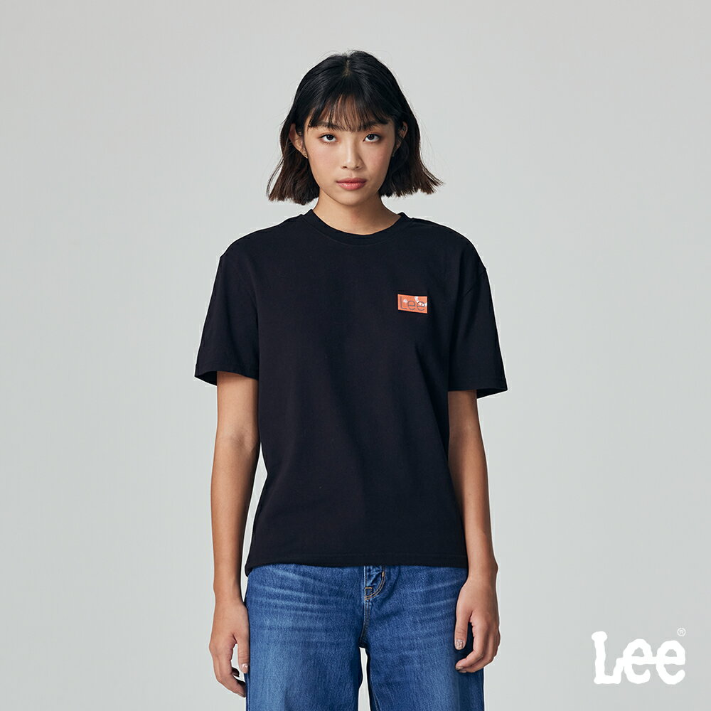 Lee 女款 寬鬆版 皮牌LOGO印花 短袖T恤 | Modern