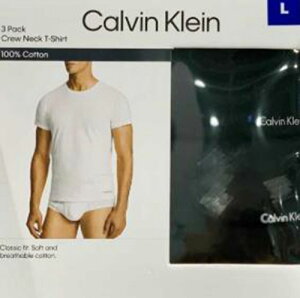 [COSCO代購4] C1014560 CALVIN KLEIN 男純棉短袖上衣三件組 美國尺寸：S=XL