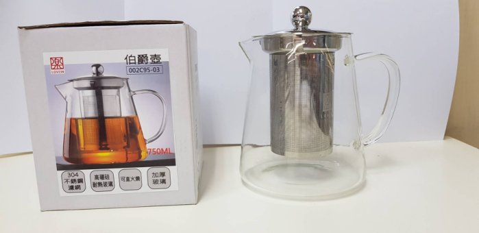 750伯爵壺 玻璃茶器 002C95-03