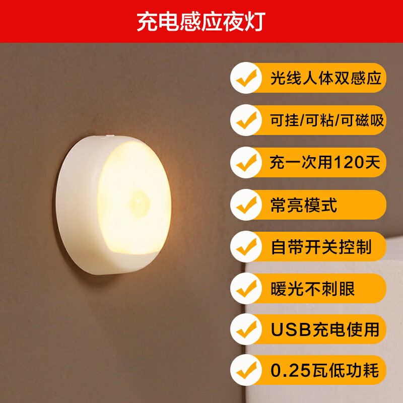 USB台燈 學習燈 Yeelight感應LED小夜燈USB充電臥室床頭月子兒童喂奶節能台燈【DD50003】