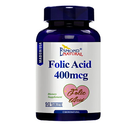 愛司盟-葉酸食品錠 (純素) Esmond Folic Acid 400mcg Tablets