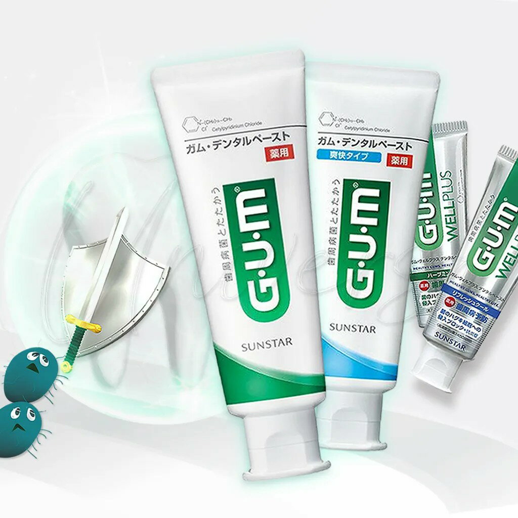 日本 Sunstar GUM 牙周護理牙膏 含氟 牙周病 牙齦炎 牙周炎 三詩達 gum牙膏