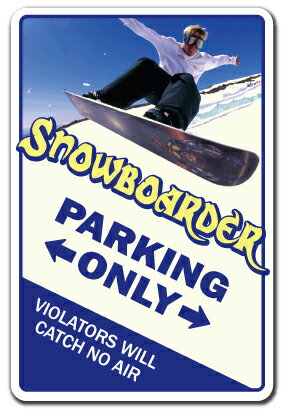 SNOWBOARDER Sign winter white cold skiing skating snowmobile snowboarding Indoor/Outdoor 12" Tall