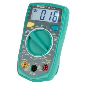 【最高22%回饋 5000點】 【滿額現折$50】 ProsKit寶工 MT-1233C 3又1/2數位電錶 (帶溫度測試)