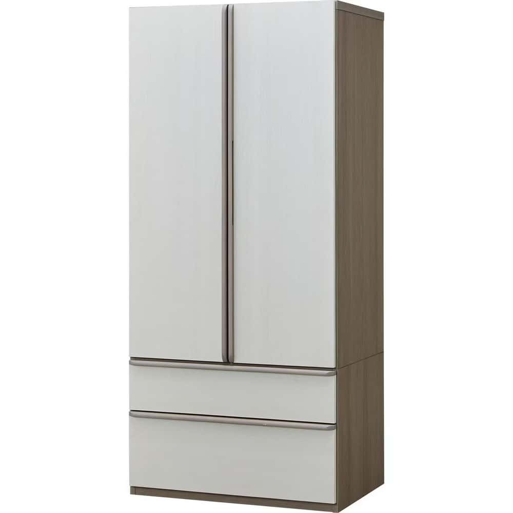 ◎衣櫥 衣櫃 NEEDS3 80WR 2抽 WW/GY NITORI宜得利家居