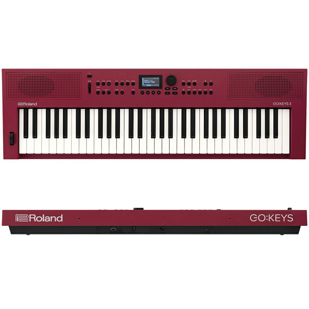 非凡樂器『 ROLAND 樂蘭』全新型態進階款61鍵音樂創作伴奏電子琴 GO:KEYS 3 / 櫻桃紅 公司貨保固 1